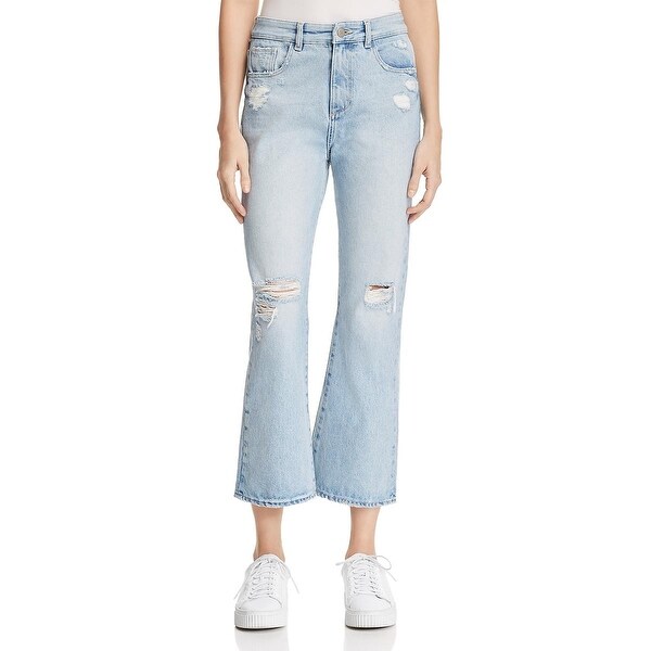 distressed flare jeans womens