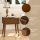 preview thumbnail 8 of 40, COSIEST Modern Brown Nightstand with Drawers