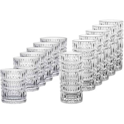 Nachtmann Ethno 12 Piece Mixed Drinkware Set - Long drink 14.67 oz Cup 10.27 oz