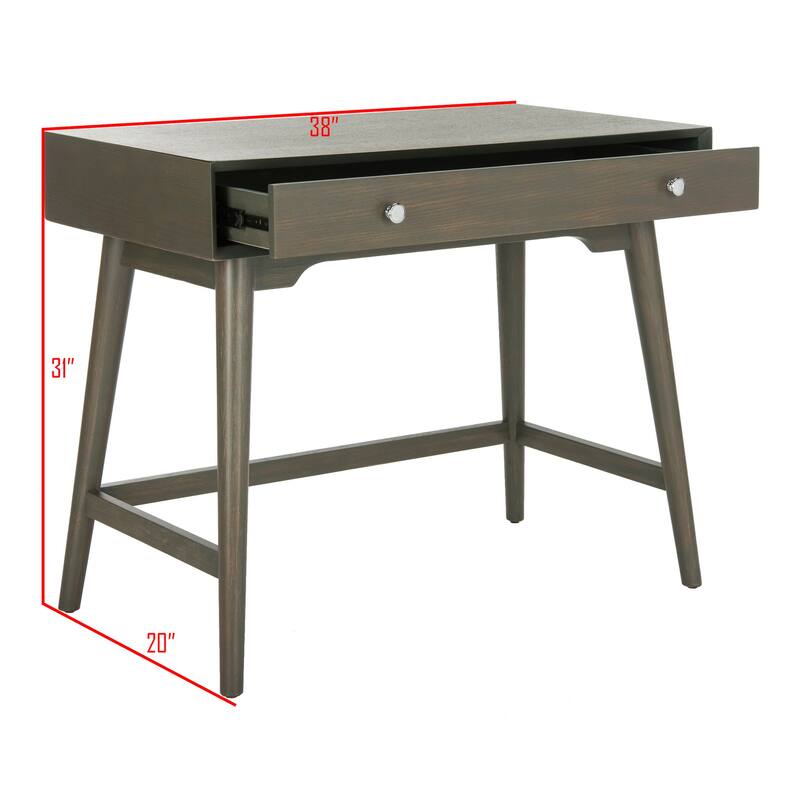 SAFAVIEH Aloma Mid-Century Grey Modern Desk
