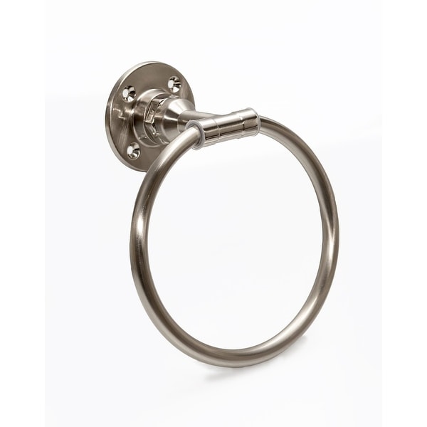 Design House 580639 Wall Mounted Towel Ring - Satin Nickel