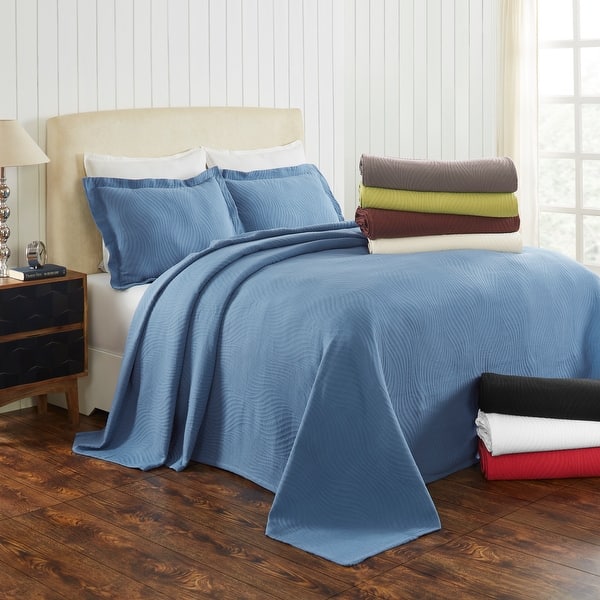 slide 1 of 27, Miranda Haus Laurence Cotton Jacquard Matelasse Bedspread Set