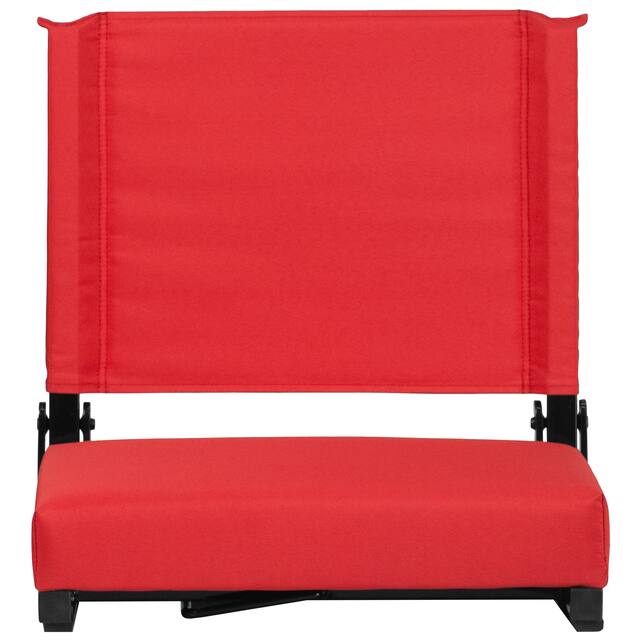 2 Pack 500 lb. Rated Lightweight Stadium Chair-Handle-Padded Seat