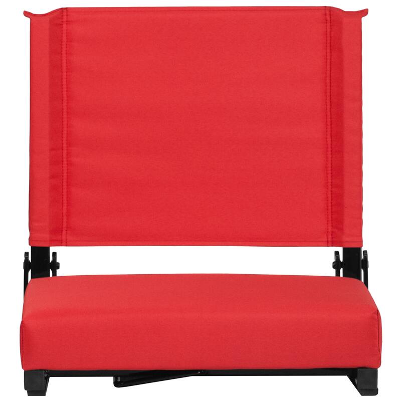 2 Pack 500 lb. Rated Lightweight Stadium Chair-Handle-Padded Seat