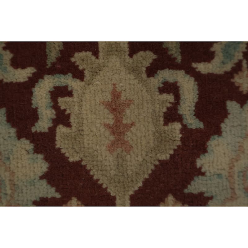 Hand Knotted Oriental 100% Wool Carpet Traditional All-Over Oranges & Rust Ziegler Area Rug - 3' 10'' X 2' 0''