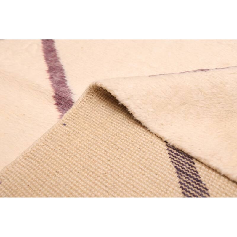 ECARPETGALLERY Hand-knotted Pak Finest Marrakesh Cream Wool Rug - 6'10 x 9'8