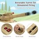 preview thumbnail 7 of 8, 12V Electric Kids Ride On Tank with Rotatable Turret and 8 Missiles - 49" x 24" x 24" (L x W x H)