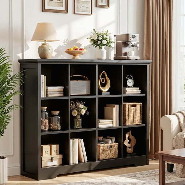 8 Cube Bookshelf with Charging Station, Cube Organizer for Storage