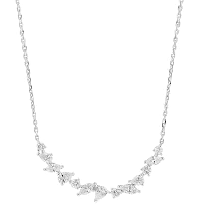 Effy Women's 14K White Gold Diamond Necklace