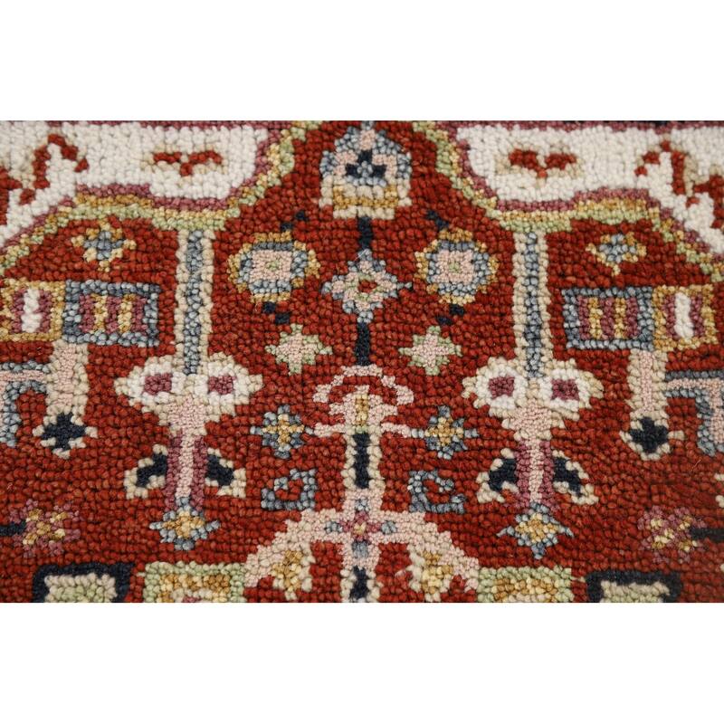 Geometric Kazak Accent Rug Hand-Knotted Wool Carpet - 2'0" x 3'0"