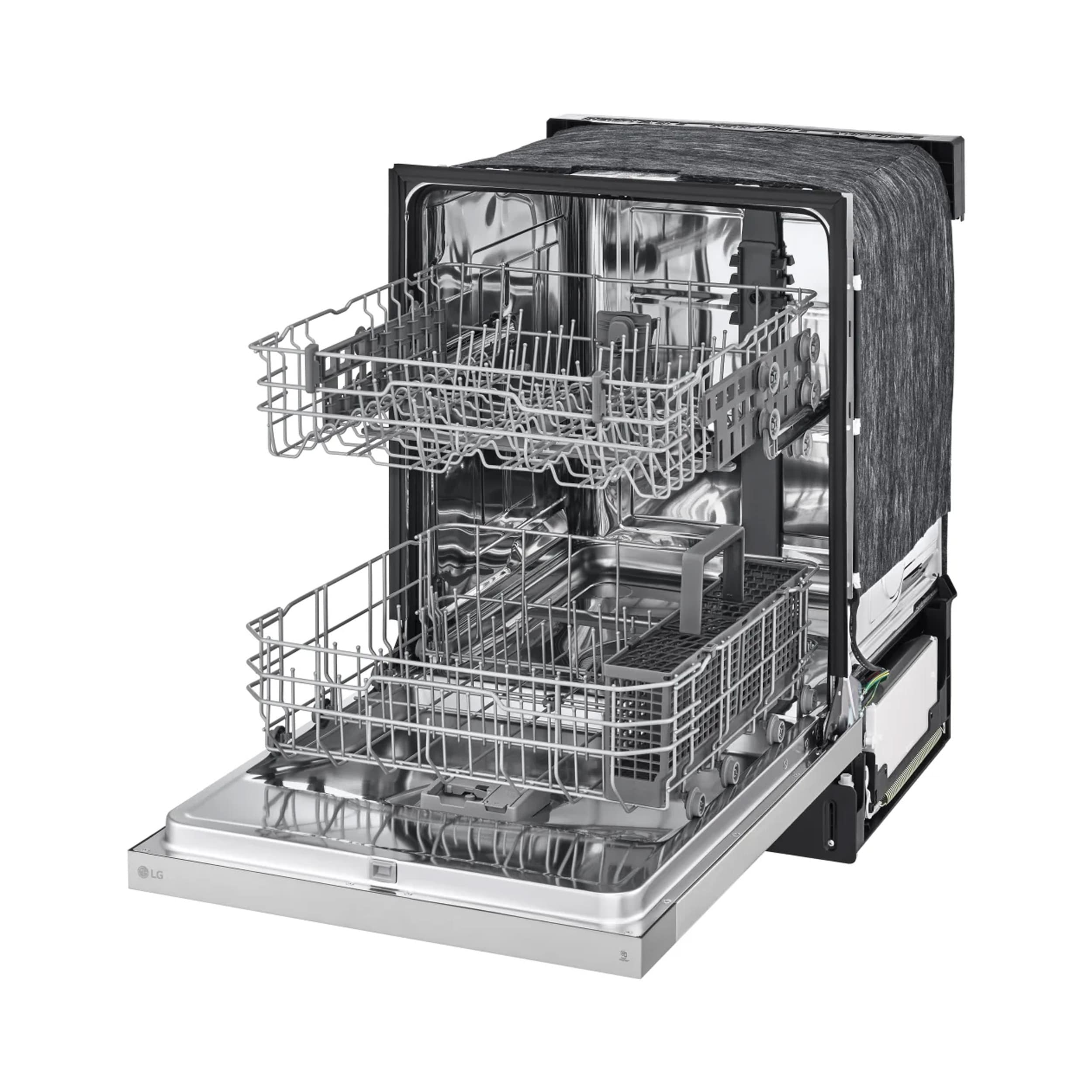 LG 24 Inch Full Console Dishwasher with 15 Place Settings, Front Controls