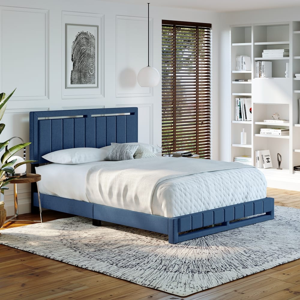 Boyd Sleep Senata Upholstered Linen Platform Bed