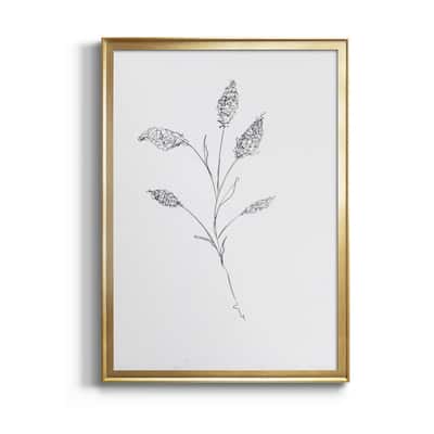 FLORAL SKETCH II Premium Framed Canvas - Ready to Hang