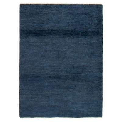 Pak Finest Gabbeh Navy Rug 4'0" x 5'10" - 4'0 x 5'10