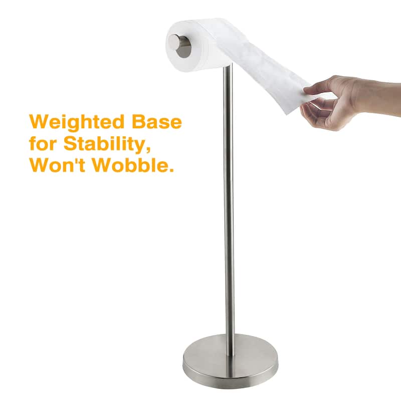 Bathroom Freestanding Toilet Paper Holder Tissue Roll Holder