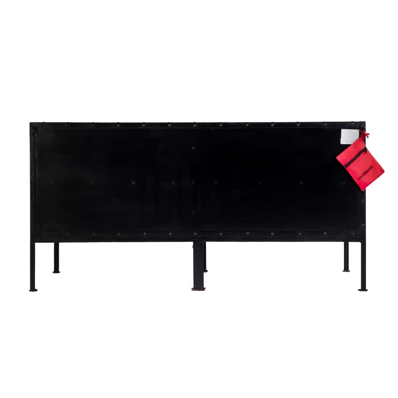 Owen Industrial Chic Metal Console Cabinet