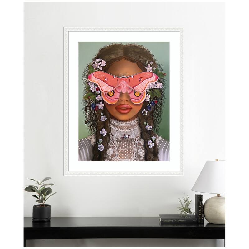 Kate and Laurel In The Garden With Antheia by Charlotte Brindley Framed Wall Art Print