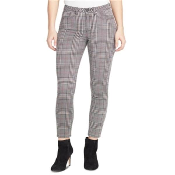 William Rast Women's Glen Plaid Sculpted Time Will Tell Skinny Jeans