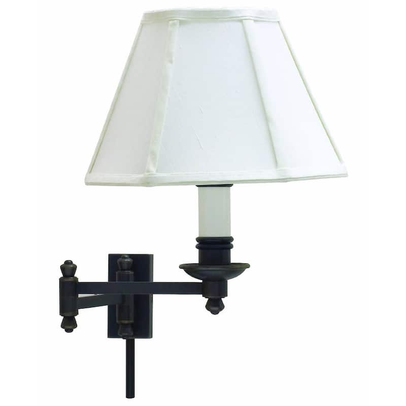 House of Troy Swing Arm Wall Sconce from the Library Lamps Collection - Oil Rubbed Bronze
