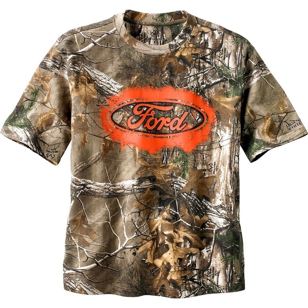 Legendary Whitetails Men's Trucked Up Ford Short Sleeve Camo T-Shirt - realtree xtra