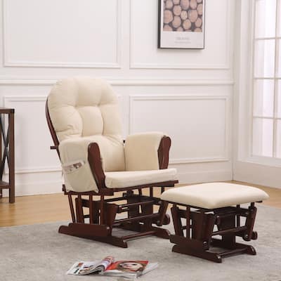 Rejoice Glider Rocking Chair with Ottoman