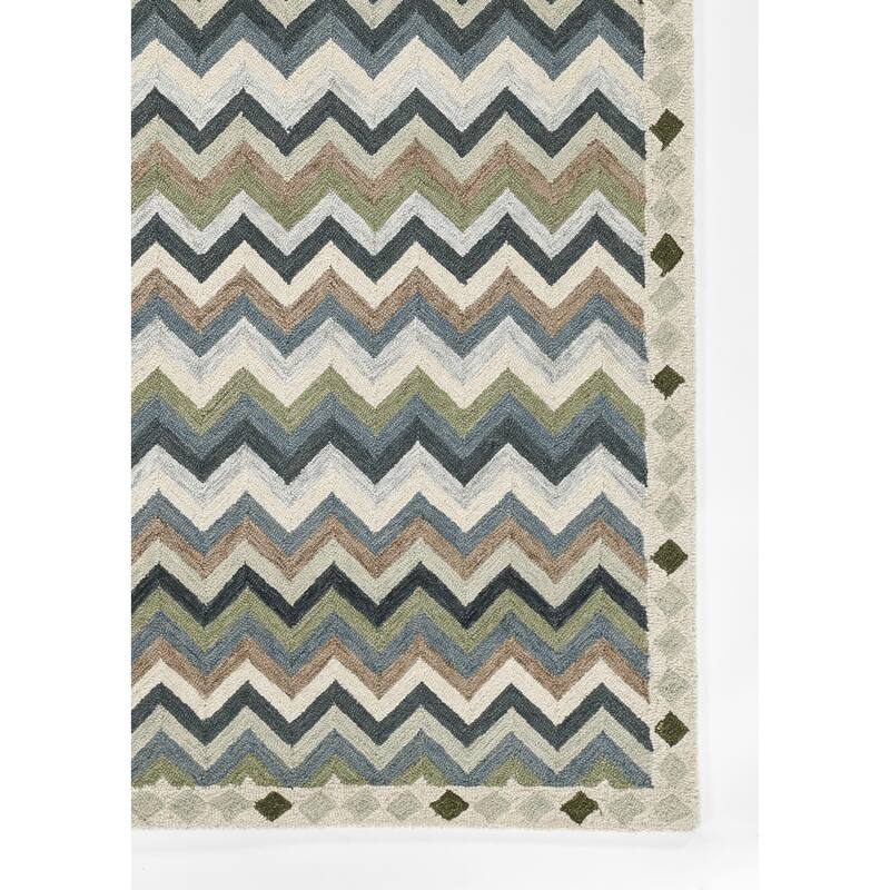 Erin Gates by Momeni Abbott Zigzag Stripe Hand Tufted Wool Area Rug