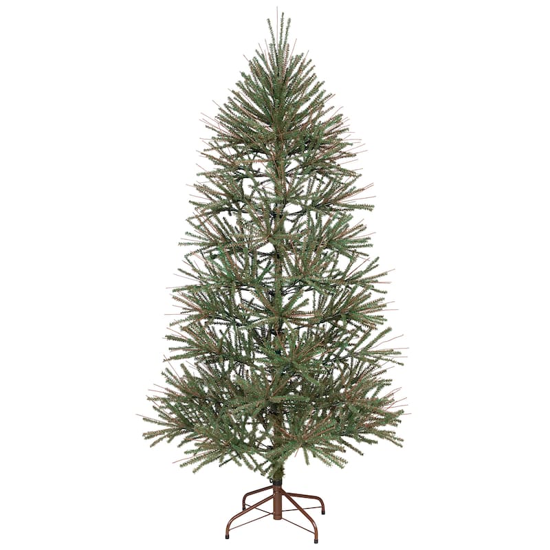 Medium Two-Tone Warsaw Twig Artificial Christmas Tree - 6' - Unlit - 6 Foot