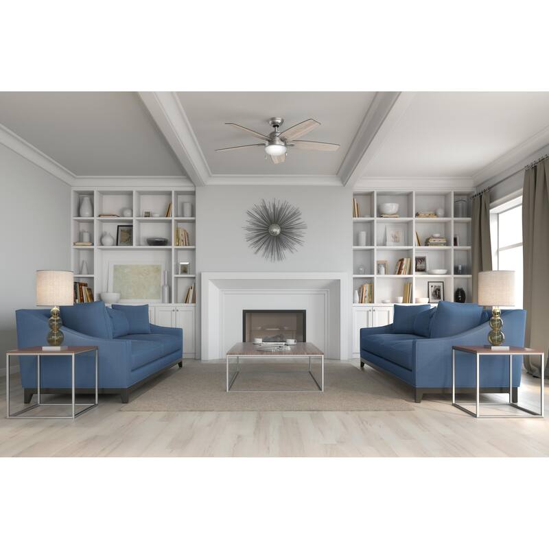 Hunter Morgantown Ceiling Fan with LED Light, Pull Chain - Transitional, Contemporary