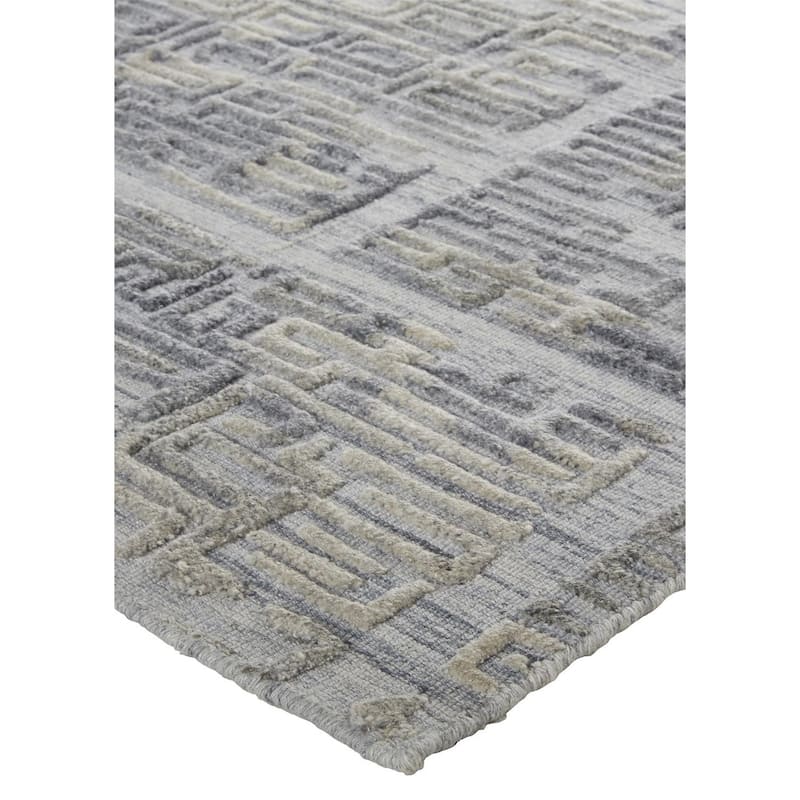 Somo Abstract Modern Woven Durable Area Rug By HomeRoots - 4' x 6'