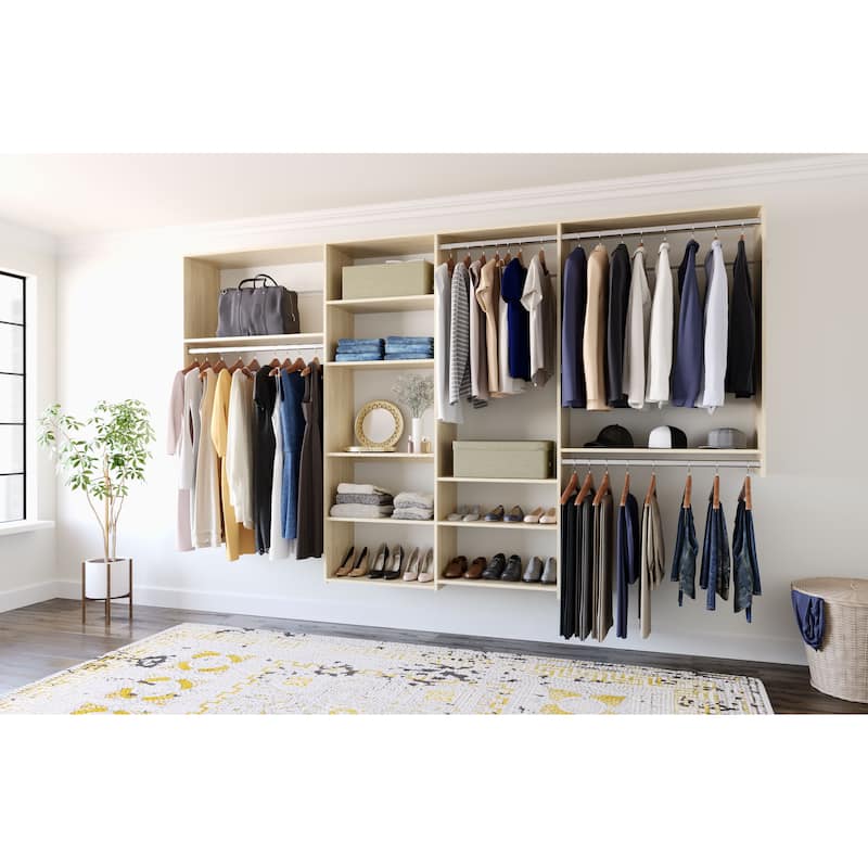 Easy Track 10 Ft. W. Dual Tower Basic Laminate Closet Kit