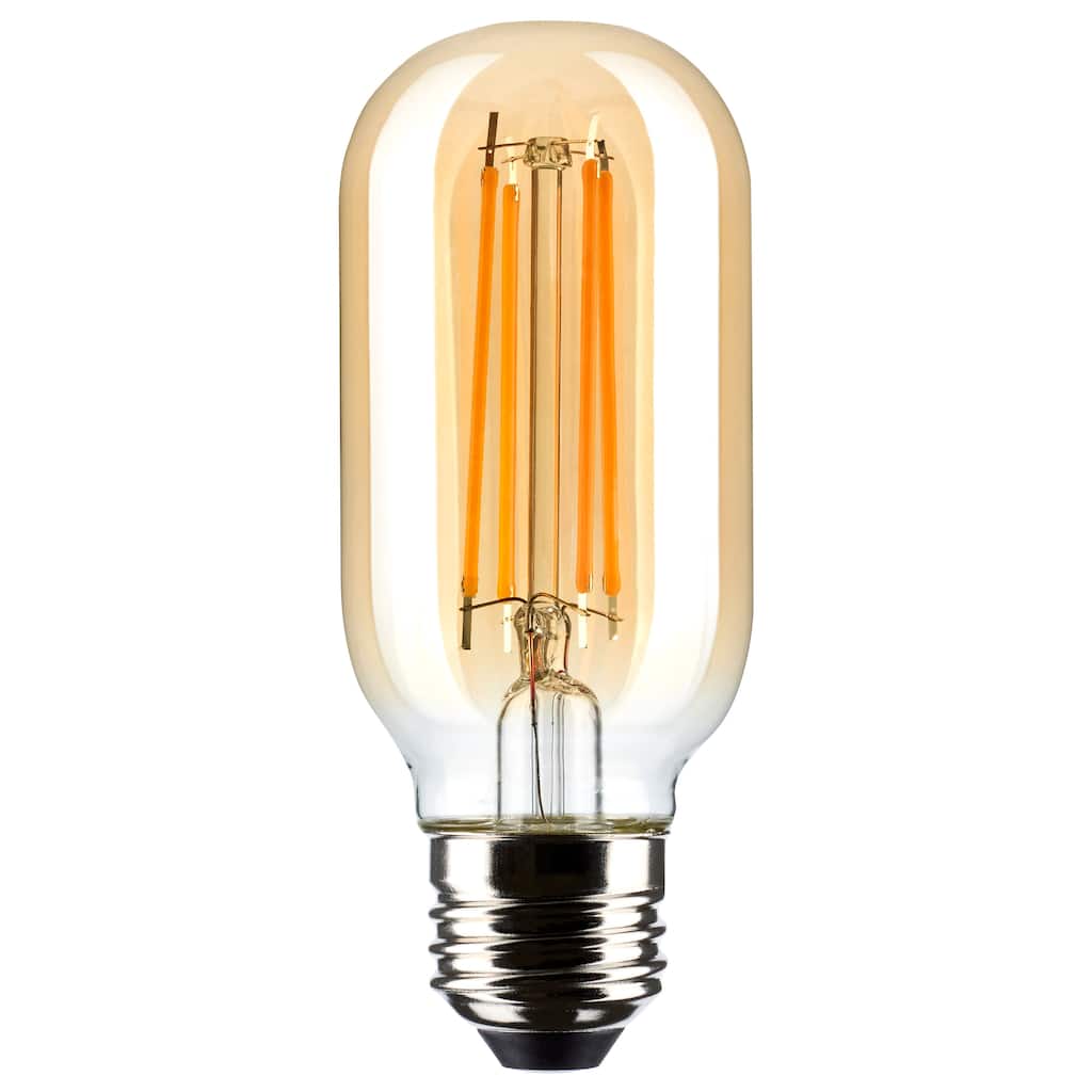 5.5 Watt T14 LED - Clear - Medium Base - 2000K - 500 Lumens - 120 Volt - Amber
