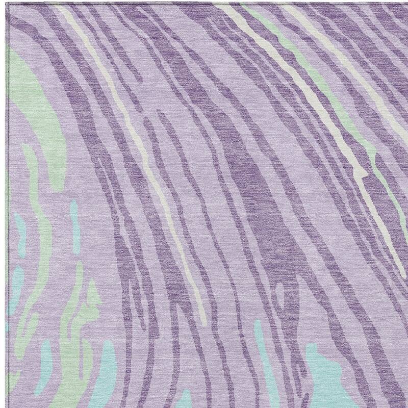HomeRoots Abstract Transitional Rectangle Outdoor Rug