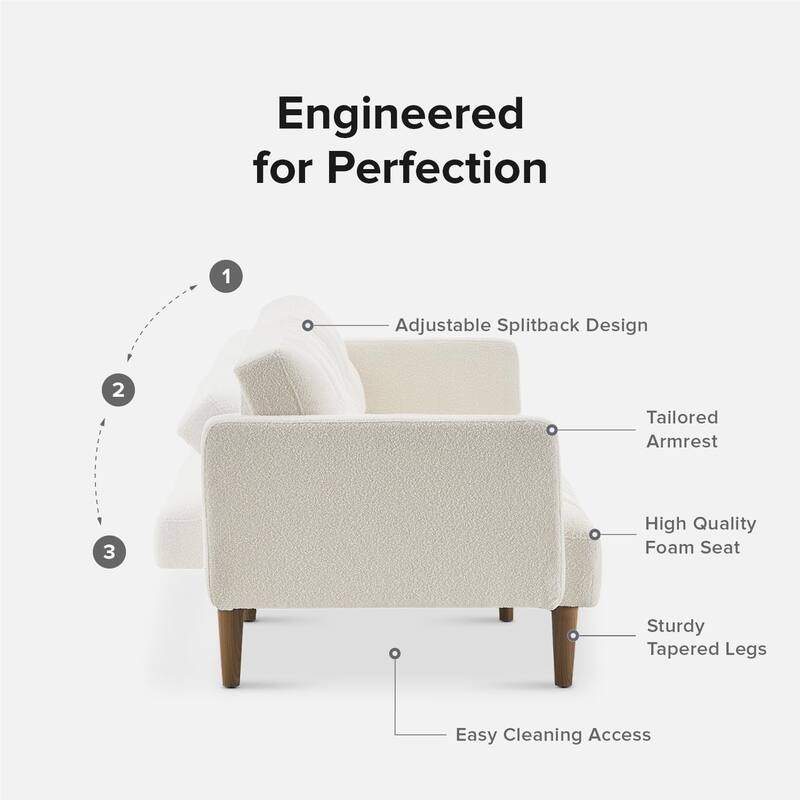Mopio Aaron Futon Convertible Sofa Sleeper Futon