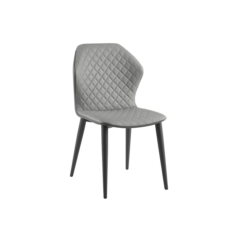Casabianca Home Olivia Set of 2 Dining Chair in Beige PU Leather