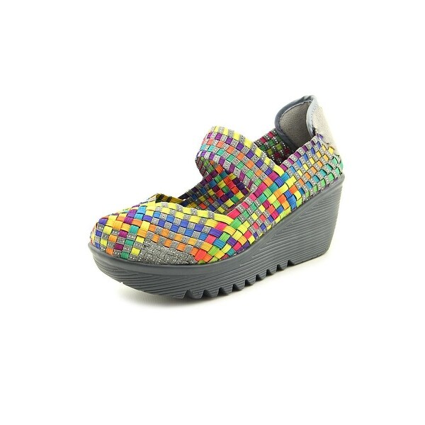 Bernie Mev. Lulia Women Round Toe Canvas Multi Color Mary Janes