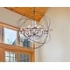 preview thumbnail 1 of 15, 18-light Orb Design 43" Chandelier With Clear Crystals