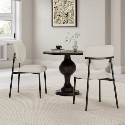 Dalenor Upholstered 3-piece Dining Set with Aluminum Table and Cushioned Chairs by Christopher Knight Home