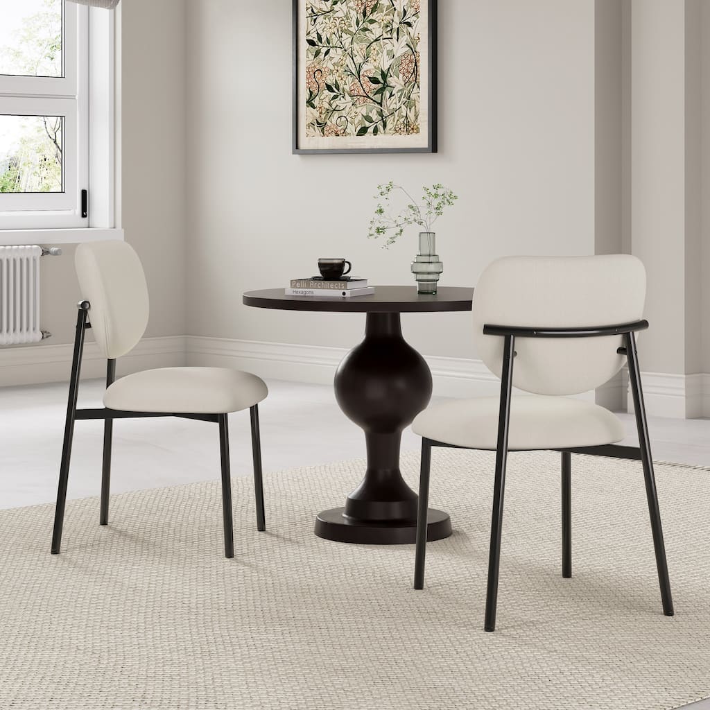 Dalenor Upholstered 3-piece Dining Set with Aluminum Table and Cushioned Chairs by Christopher Knight Home