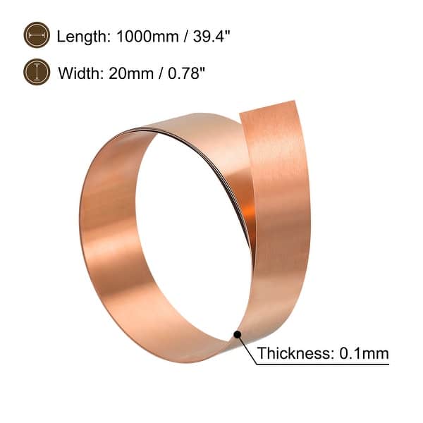 Copper Thin Foil Roll Sheet, 3Pcs Pure Copper Foil Sheet Copper Strip