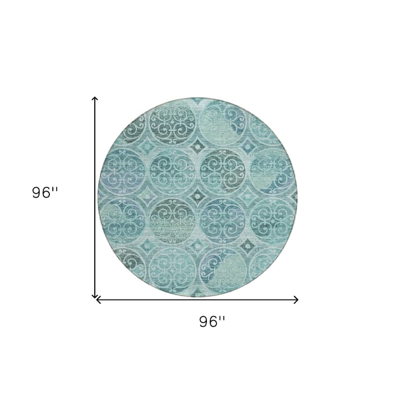 HomeRoots Trellis Transitional Rectangle Outdoor Rug