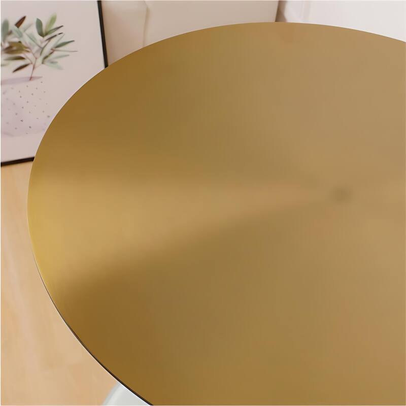 Stylish Marble Based Steel Side Table