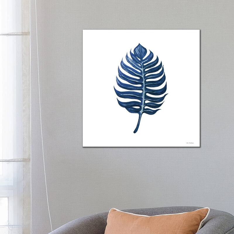 iCanvas "Watercolor Blue Leaf I" by Seven Trees Design Canvas Print - 26x26x1.5