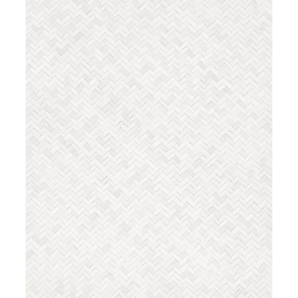 Galerie Wallcoverings Eden Collection Chevron Rattan Weave Vinyl on Non-Woven Matte Wallpaper Roll