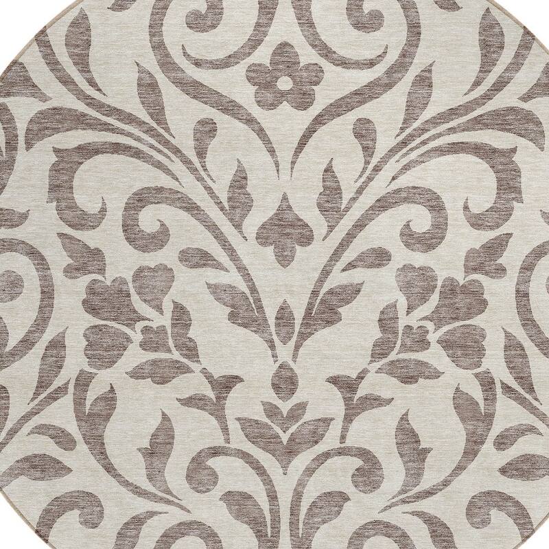HomeRoots Floral Transitional Rectangle Outdoor Rug