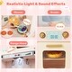 preview thumbnail 24 of 28, Costway Corner Play Kitchen with Lights & Sounds Wooden Toy Kitchen - See Details