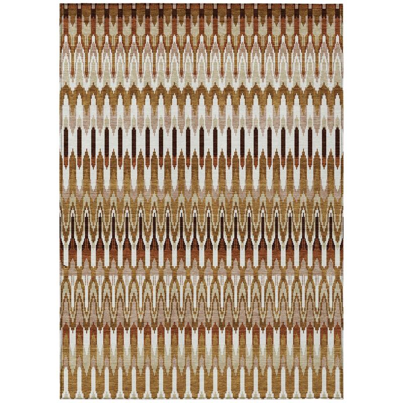 HomeRoots Southwestern Transitional Rectangle Outdoor Rug