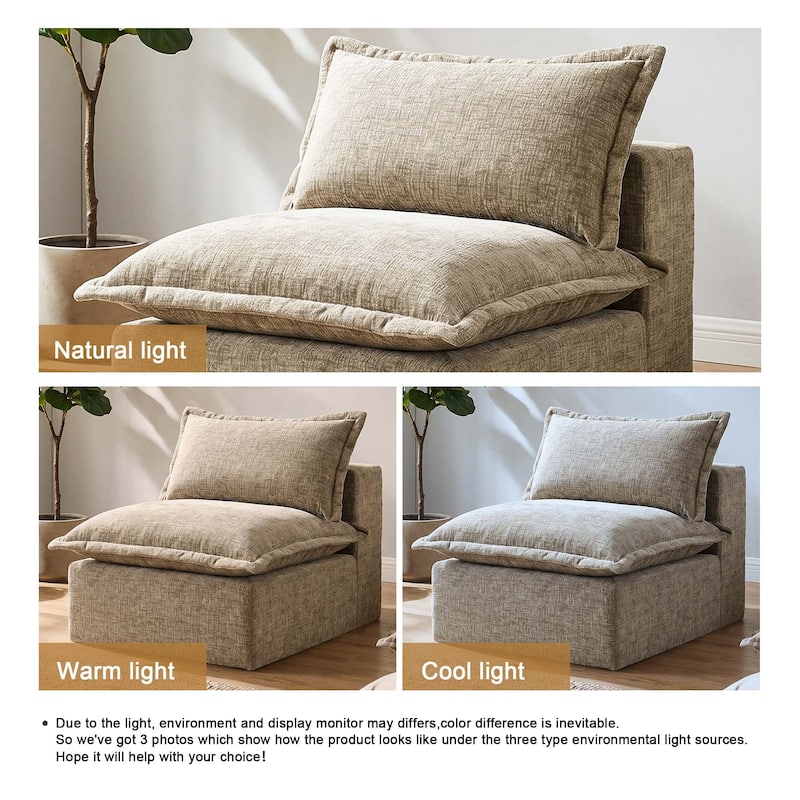 Comfy Cloud Couch Plush Modular Sectional Sofa For Living Room