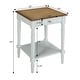 preview thumbnail 7 of 11, Convenience Concepts French Country 1 Drawer End Table with Shelf