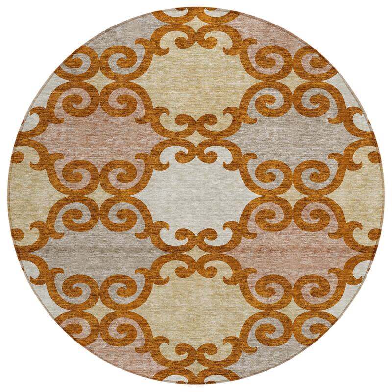 HomeRoots Trellis Transitional Rectangle Outdoor Rug