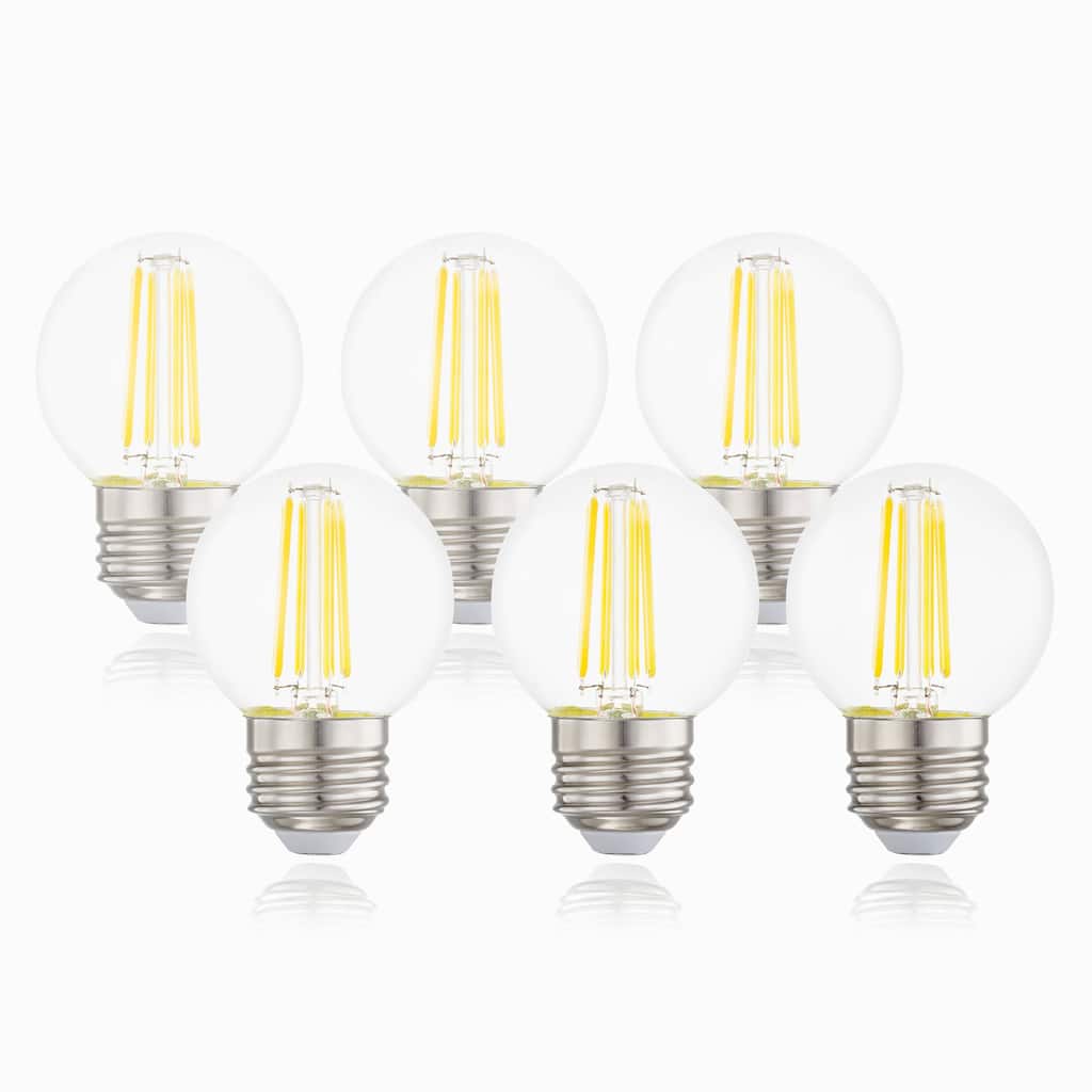Light Society Koby G16.5 Clear LED Filament Light Bulb (Set of 6)